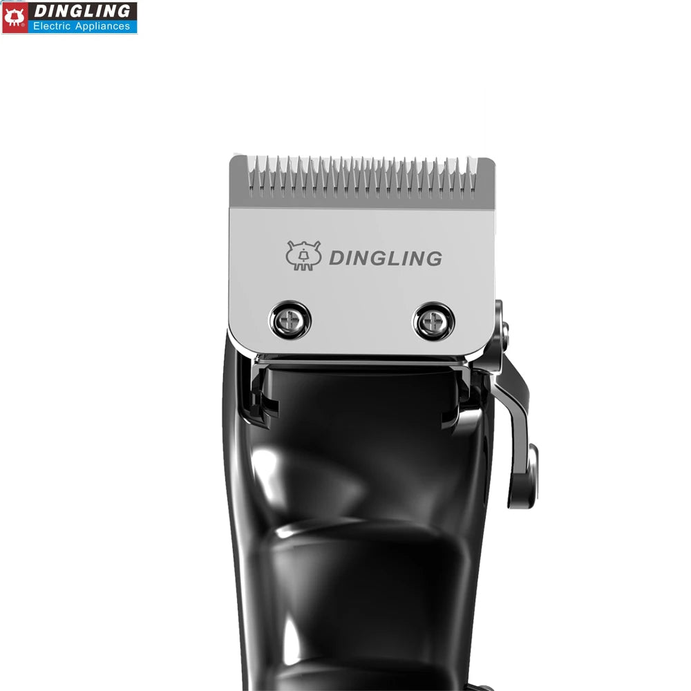 DingLing rf-1982 Gold Metal Barber Professional Hair Clipper Electric Cordless LCD Hair Trimmer Hair Cutting Machine rf 1982