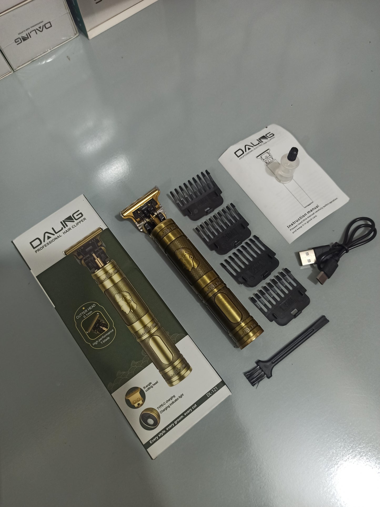 DALING DL-120 , DL-121 , DL-122 , DL-123 T9 HAIR TRIMMER METAL BODY