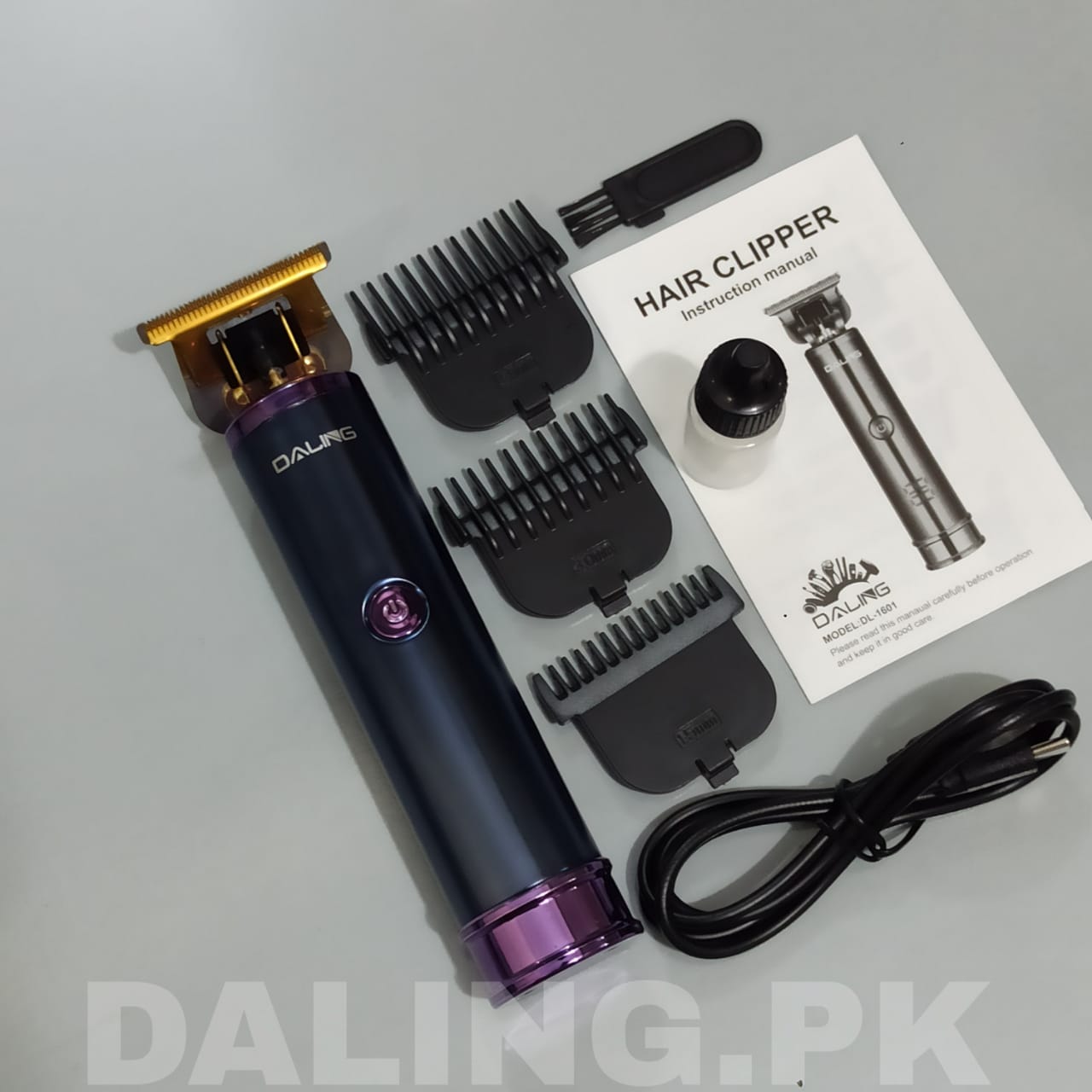 DALING DL-1601 VINTAGE T9 HAIR TRIMMER POWER DISPLAY ZERO CUTTING
