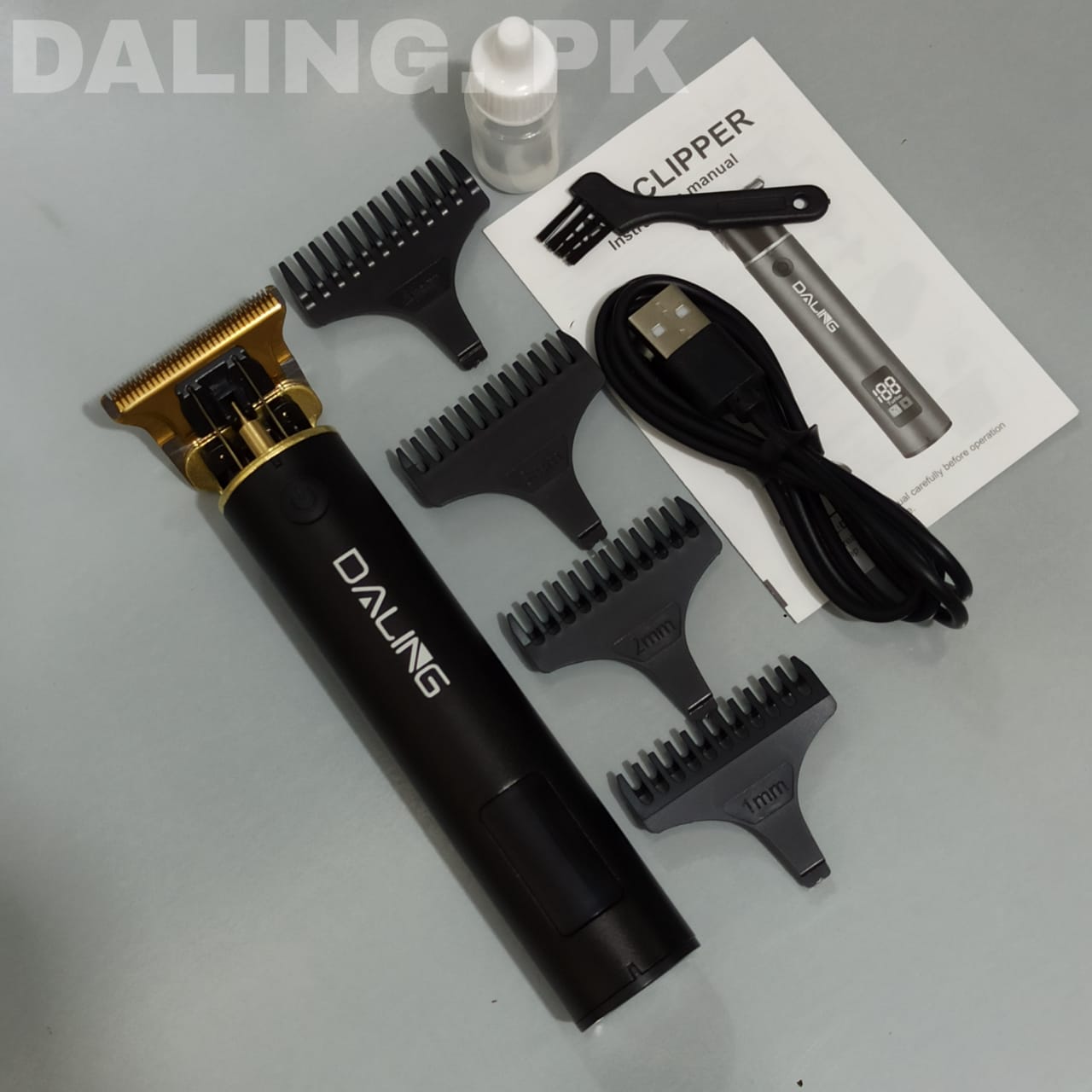 DALING DL-1638 VINTAGE T9 HAIR TRIMMER POWER DISPLAY