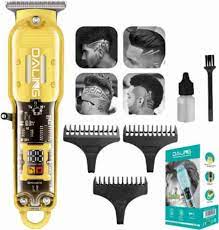 DALING PROFESSIONAL 1585 LCD Hair Trimmer Digital Display Rechargeable Hair Clipper for Men Grooming Kit 180 min Runtime 3 Length Settings (Multicolor)