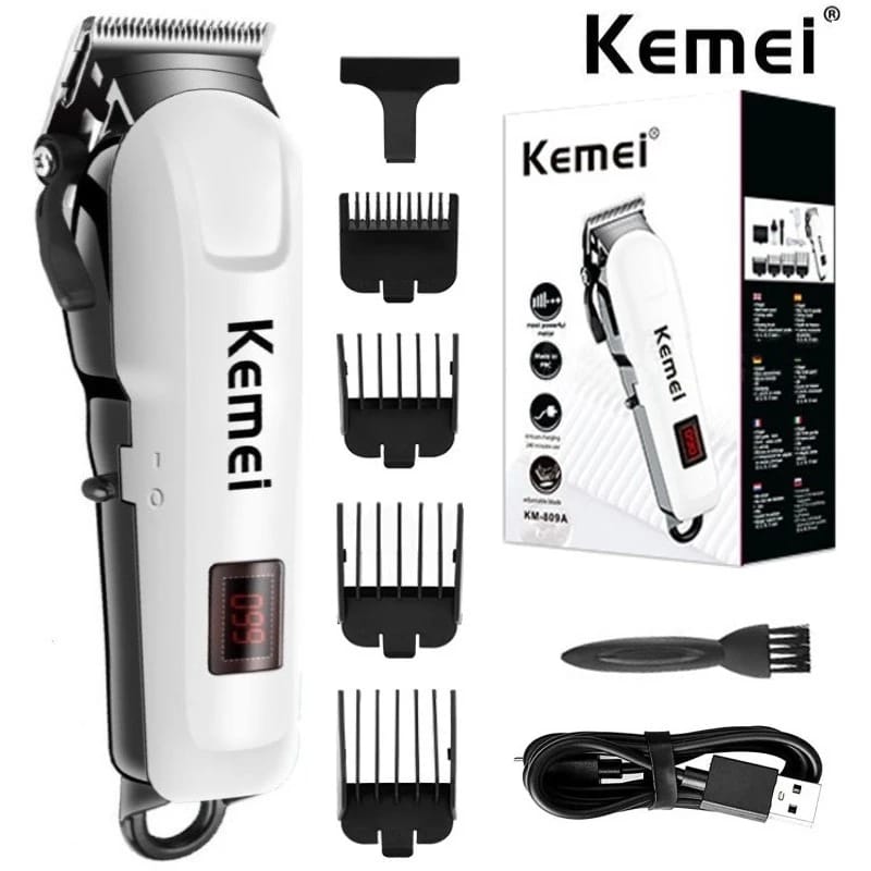 Kemei Zero blade Hair Trimmer Professional Beard Trimmer For Men Electric  Clipper Rechargeable Hair Cutting Machine Barber Shop