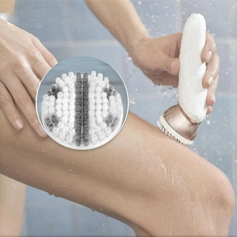 kemei km-8001 5in1 women epilator electric female shaver facial body hair removal rechargeable lady razor legs underarms wet&dry