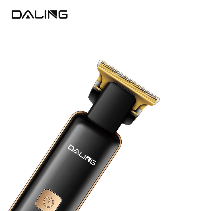DALING DL-1571 USB Low Noise Professional Cordless Portable Men's Hair Cut Clipper WITH LED Barber Machines Rechargeable Hair TrimmeR