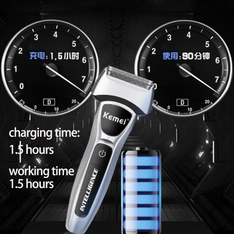 Kemei km-671 12 In 1 Electric Shaver Men Hair Beard Nose Trimmer Mesh foil Razor Rechargeable Hair Clipper Shaving Machine Body Groome