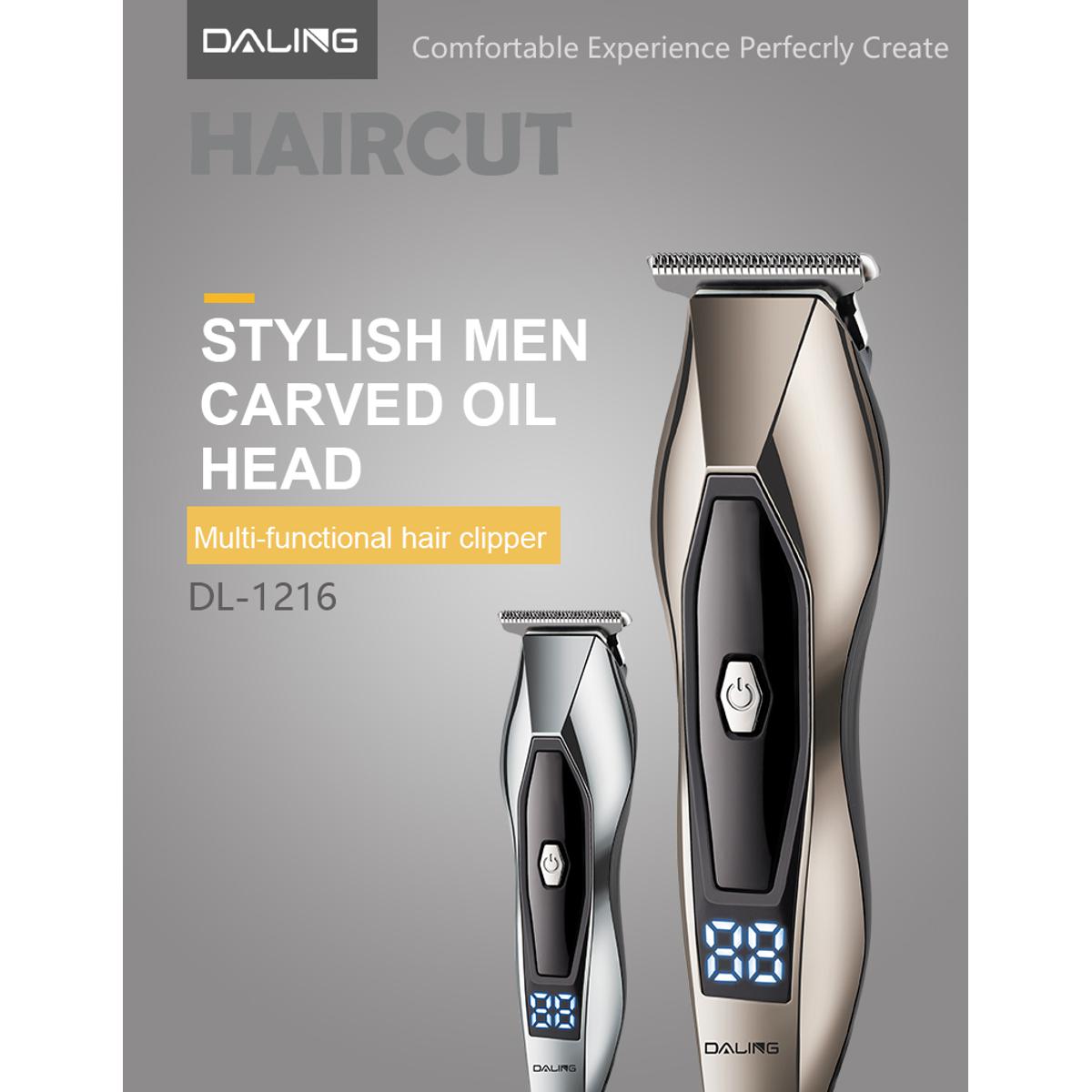 DALING DL-1216 Trimmer /Trimmer Men Multifunctional Grooming Trimmer for Men for Body Grooming, Beard & Moustache, Nose, Ear & Eyebrow Hair trimmer for men , LCD Display 20 Length Setting, 120 Minutes Runtime and Fast Charging Beard Trimmer for Men / shav