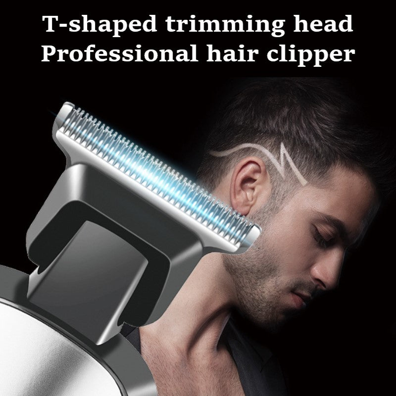 Kemei electric clipper KM-5089 aluminum alloy portable large-capacity lithium battery long-life USB fast-charge hair clipper