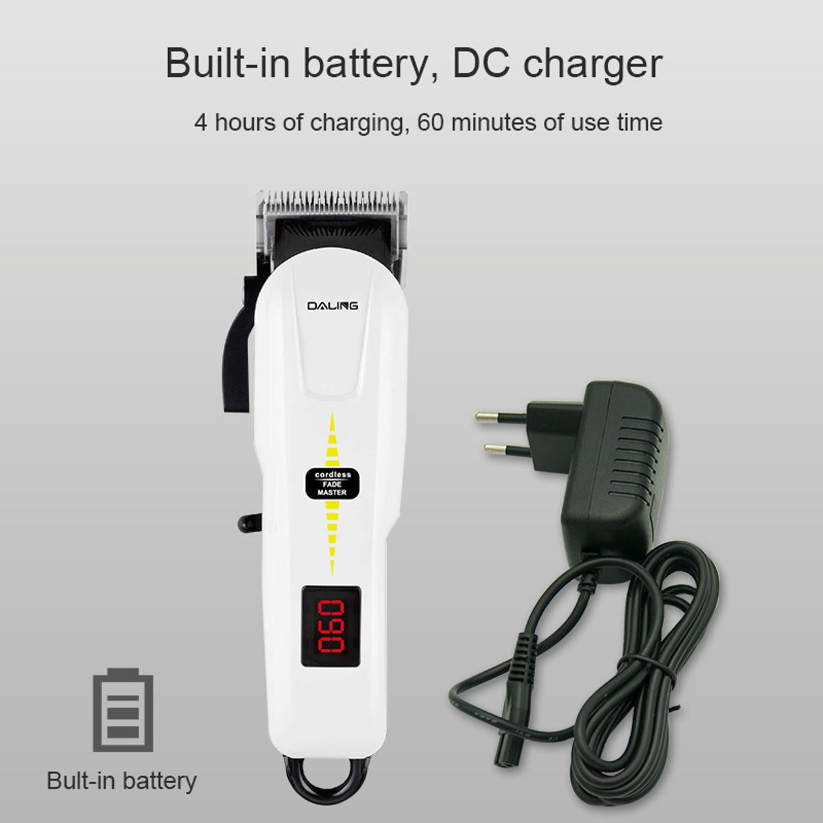 DALING 1058 Hair Cutting Machine Zero Gapped Hair Clipper Trimmer Vintage T9 Tondeuse a cheveux T Blade hair TrimmerHair Cutting Machine Zero Gapped Hair Clipper Trimmer Vintage T Blade hair Trimmer