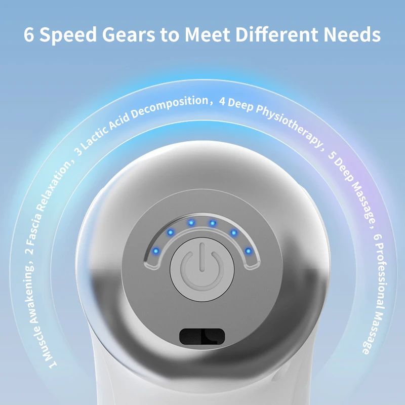 Multi functional mini 3-head fascia gun with multiple levels of vibration massage for deep impact and muscle relaxation massager