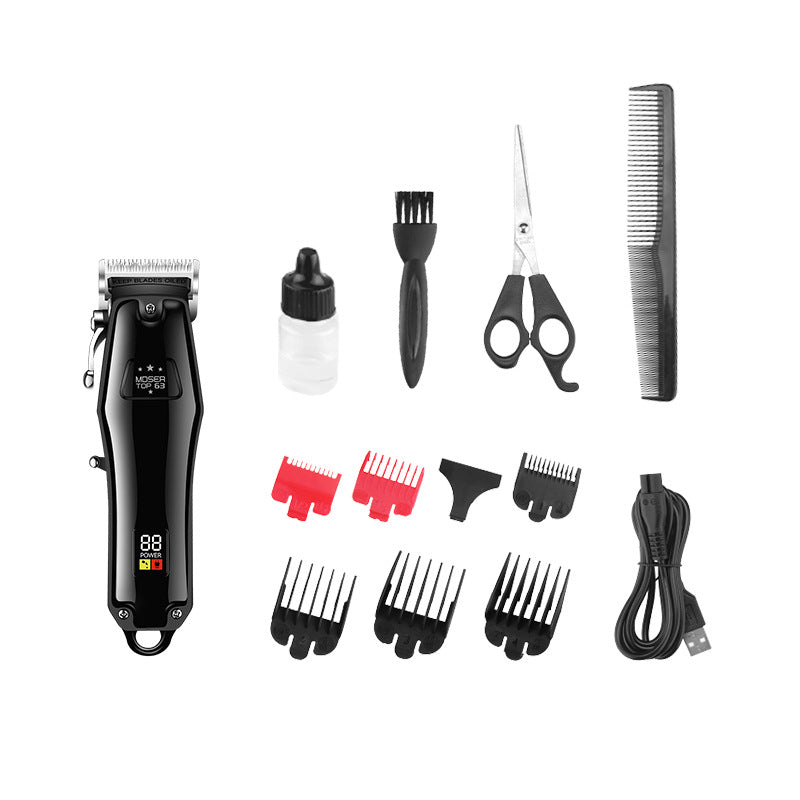 MDSERTOP Top63 Lcd Liquid Crystal Display Stainless Steel Cutter Head Professional Cordless Electric Hair Clipper