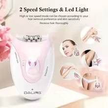 DALING DL-6032 Ladies' electric hair remover - USB rechargeable, stainless steel blade, suitable for underarm and private areas