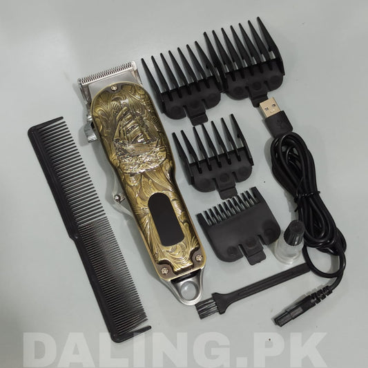 DALING DL-1661 METAL BODYElectric Hair Clipper Rechargeable Shaver Beard trimmer Professional Hair Trimmer Cordless Oil head Men Hair Cutting Machine Beard razor