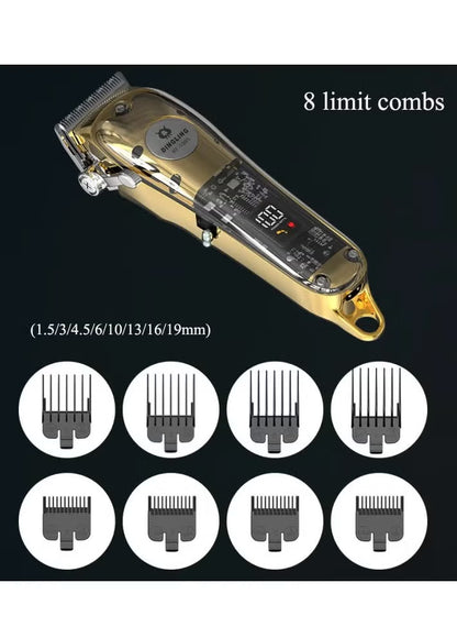 Dingling rf-1985 Men Grooming Hair Trimmer LCD Display Professional Cordless Hair Clipper