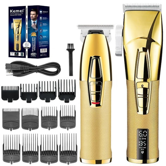 Original kemei km-5096 adjustable powerful 2-speed hair trimmer for men electric hair clipper professional beard haircut rechargeable