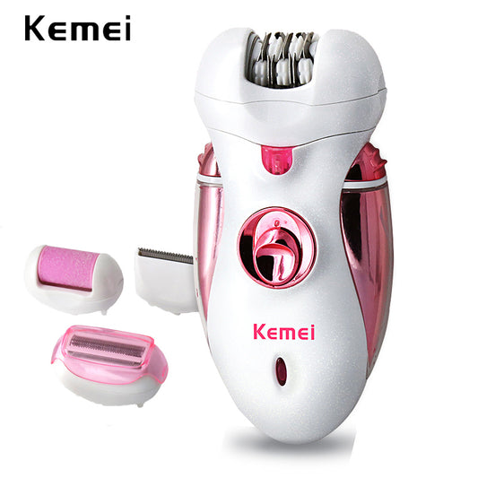 Kemei km-2530 4 in 1 Rechargeable Hair Epilator Women Shaver Female Electric Hair Shaving Machine Body Lady Trimmer Remova