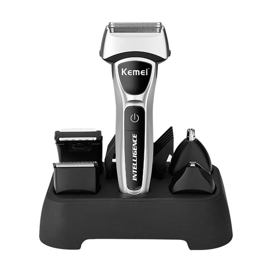 Kemei km-671 12 In 1 Electric Shaver Men Hair Beard Nose Trimmer Mesh foil Razor Rechargeable Hair Clipper Shaving Machine Body Groome