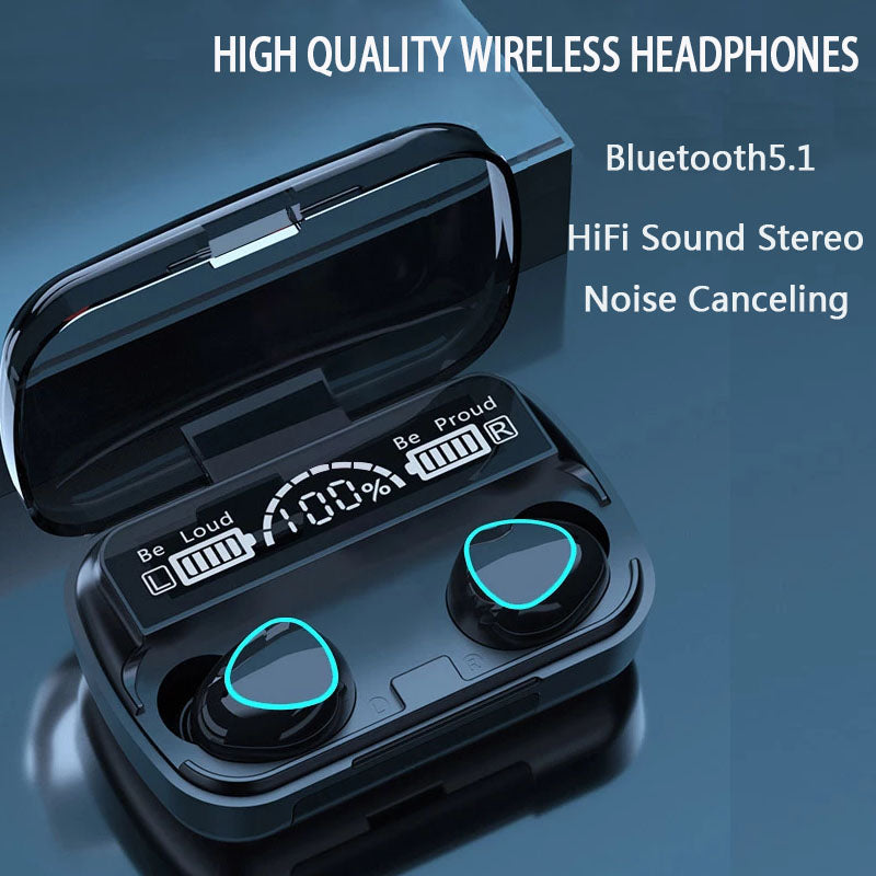 LED Display TWS M10 Wireless Bluetooth Touch Headphones In-Ear Sports Waterproof Bluetooth 5.1 Earbuds For Mobile Phones