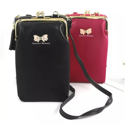 Women Phone Crossbody Bag Pu Leather Mini Shoulder Messenger Bag Travel Portable Coin Purse Card Pouch Bags for Girls Wallets