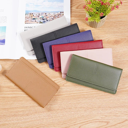 Wallet Long Ultrathin Model High-capacity Card Purse Multi-card Slot Handbag Simple Fashion Multicolor