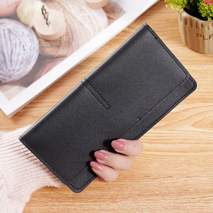Wallet Long Ultrathin Model High-capacity Card Purse Multi-card Slot Handbag Simple Fashion Multicolor