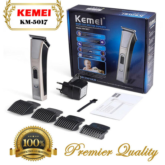 Original KEMEI KM-5017 Rechargeable Hair Clipper for Men Electric Waterproof High Power Clipping machine Baby Children Child Professional Hair Trimming Machine Mute Barber Cutting Trimmer Multicolor Imported Genuine New KM 5017