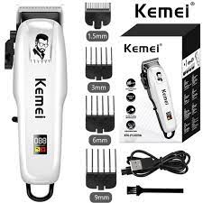 Kemei KM-PG809A Rechargeable Electric Hair Clipper Fade Blade Hair Cutter Professional Hair Trimmer Barber Haircut Machine Me